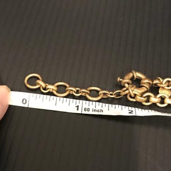 J. Crew Antique Gold-Tone Floral Necklace - Picture 8 of 9